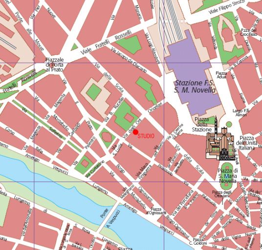 Firenza, Mappa per lo Studio di Architettura